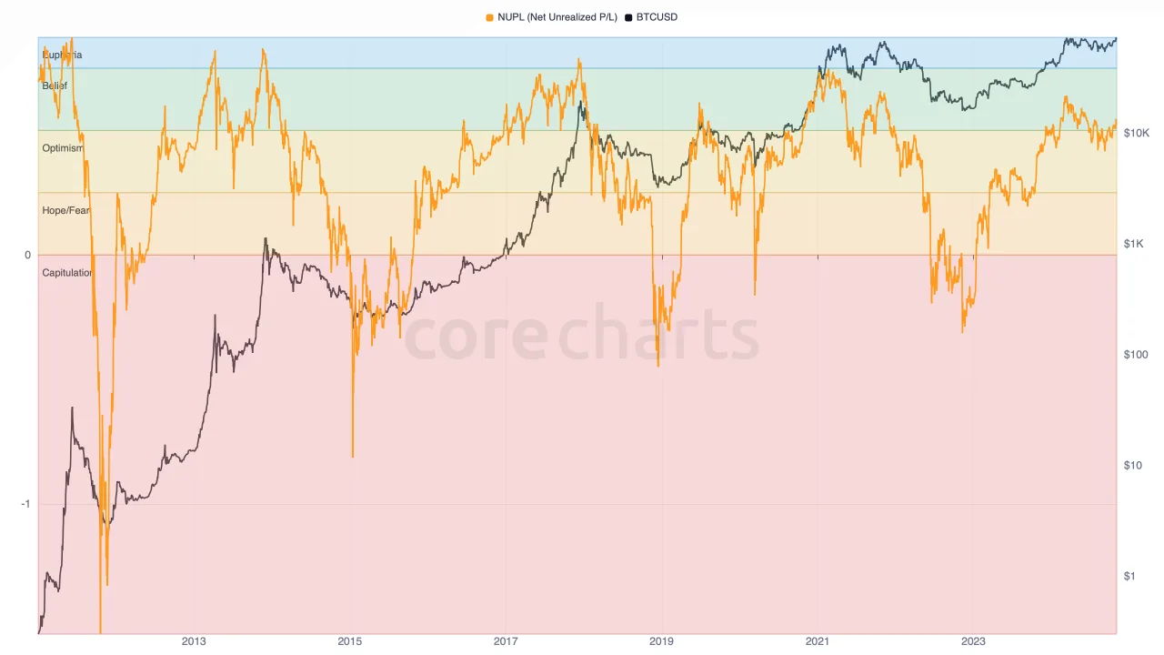 NUPL (Net Unrealized P/L) metric preview